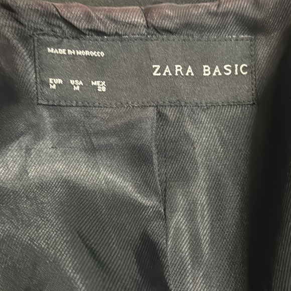 Snape ZARA Black Coat Jacket Zip Up High Low - Picture 8 of 12